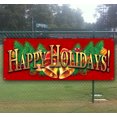 thumbnail image 1 of Happy Holidays 5 13 oz Vinyl Banner With Metal Grommets, 1 of 4