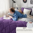 thumbnail image 3 of Juego de Edredón Bedsure King Size Reversible Morado 7 Piezas, 3 of 6