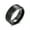 Black, variant on Bling Jewelry Mens Plain Titanium Wedding Band Ring Beveled Gunmetal Silver Plated 8MM