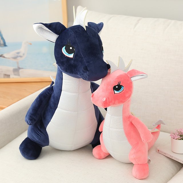 Muñeco de peluche de dinosaurio Kawaii para niños, cojín decorativo para el hogar de dragón, lindo Regalo de Cumpleaños de dibujos animados855
