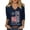 Navy-A-30505aa, variant on S-5XL Plus Size 250th Anniversary USA Shirt V Neck Womens 3/4 Sleeve Tops We the People Patriotic Shirts for Women Navy 5XL