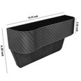 thumbnail image 2 of Car Seat Gap Filler 2 Packs,carbon Fibre Front Seat Gap Filler, With Usb Charging Hole, 2 of 5
