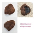 thumbnail image 2 of Clip in Bangs Synthetic Short Curly Retro Bangs for Women Clip in Retro Bangs Classic Fake Fringe Extension Natural Synthetic Bangs Hairpieces, 2 of 7