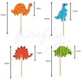 thumbnail image 5 of Decoración para cupcakes de dinosaurio, decoración para tartas de fiesta, decoración de primer cumpleaños, revelación de género para niños (Dino 24), 5 of 5