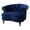 Navy Blue, variant on Maklaine Mid-Century Hardwood Tufted Accent Chair in Burgundy