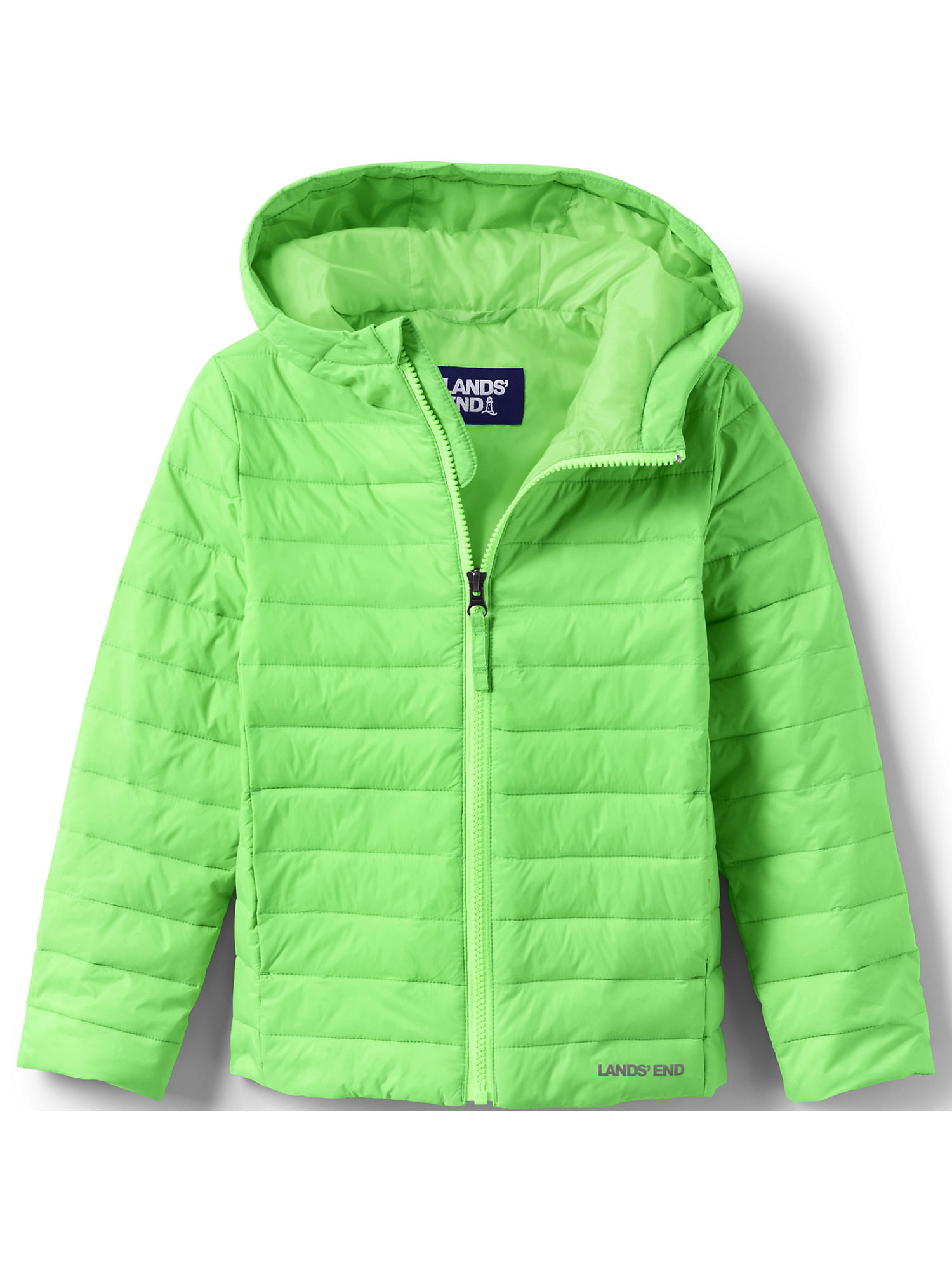 Lands' End Kids Husky ThermoPlume Packable Hooded Jacket