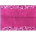 thumbnail image 1 of Ahgly Company Indoor Rectangle Abstract Pink Modern Area Rugs, 2' x 4', 1 of 4