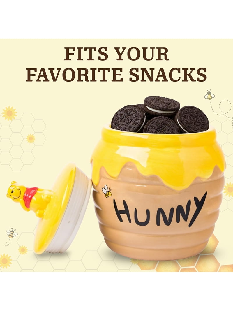ウィニー・ザ・プー ツリーハウス 陶器製クッキージャー Silver Buffalo, Disney Winnie the Pooh Honey Pot Ceramic Snack Jar