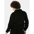 thumbnail image 6 of No Boundaries Half Zip Plush Pullover with Pockets, Women's and Women's Plus, 6 of 11