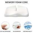 thumbnail image 3 of Nordic Comforts Seat Cushion,Nordic Comforts Seat & Lumbar Cushion Ergonomic Memory Foam (Light Grey), 3 of 7