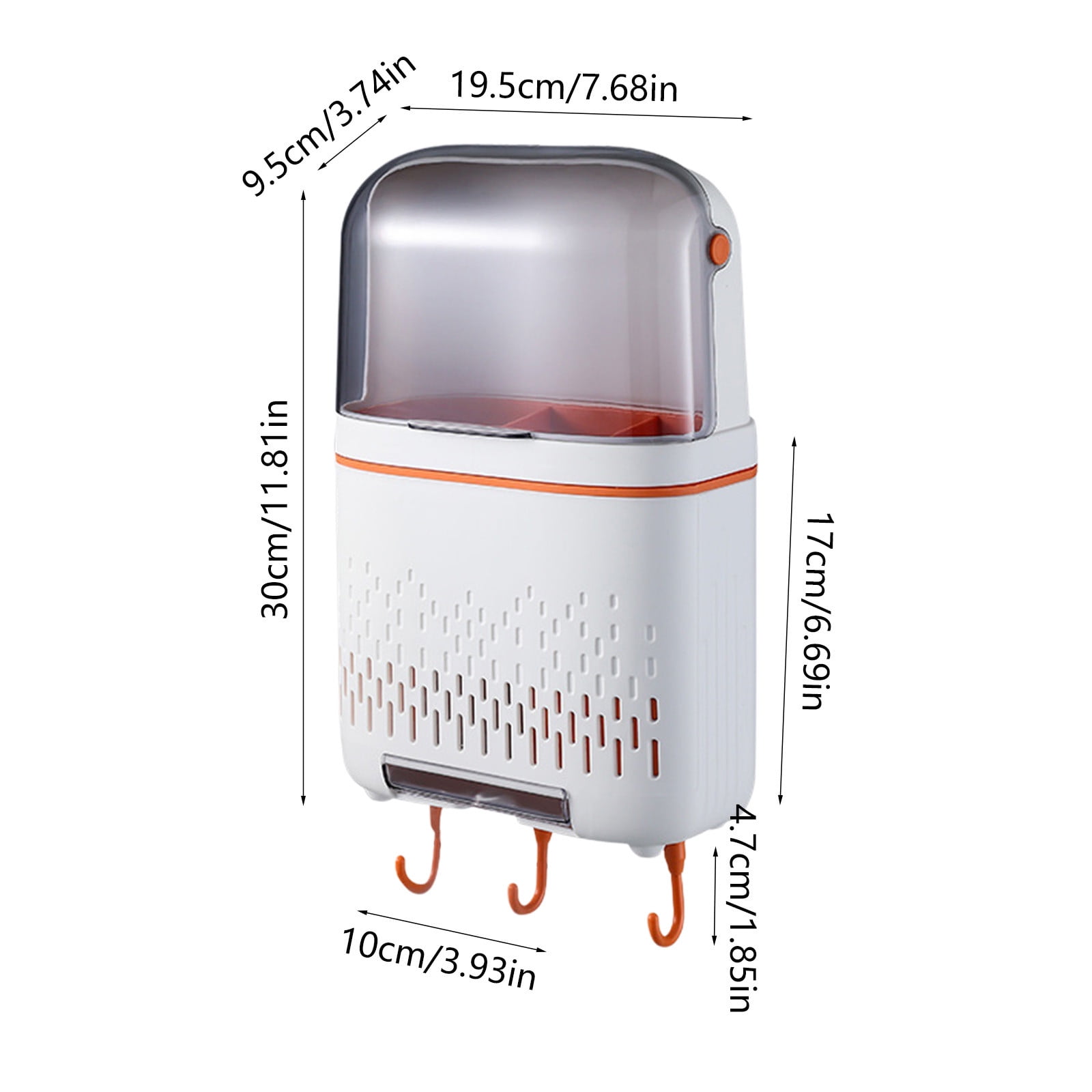 Dvumao Kitchen Organization, Punch Free Wall Mounted Chopstick Cage with Lid Tableware Airing Storage Basket Kitchen Hanging Rack Suitable for Kitchen Restaurant Storage, Mom Gifts