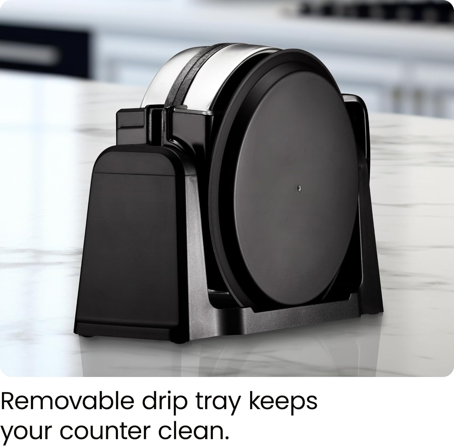 Chefman Flip Belgian Waffle Maker w/ Non Stick Plates, Adjustable Timer - Stainless Steel