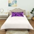 thumbnail image 6 of Purple Tiger Pattern Queen Size Satin Pillowcase 30''x20'' Double-Sided Print Soft Wrinkle Resistant, 6 of 9