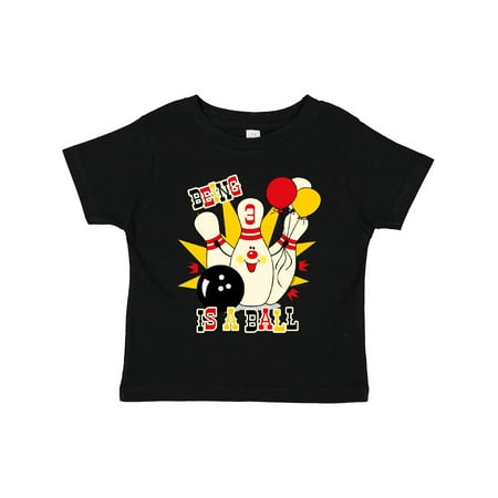 

Inktastic Cute Bowling Pin 3rd Birthday Gift Toddler Boy or Toddler Girl T-Shirt