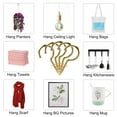 thumbnail image 5 of Unique Bargains 50pcs Cup Screw-in Wall Ceiling Hooks 1 Inch Copper Plating Screw Outdoor Holder Gold Tone, 5 of 7