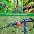 thumbnail image 3 of 200 piezas de gotero de riego ajustable, sistema de riego por goteo, cabezal de goteo de microflujo (rojo), 3 of 5