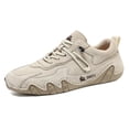 thumbnail image 5 of ZELAND Men's Women's Genuine Leather Outdoor Casual Athletic Shoes - Breathable, Anti-Slip Hiking Sneaker, Plus Size Summer Comfort Footwear (Unisex), 5 of 6
