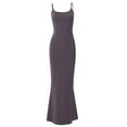 thumbnail image 5 of Idoravan Womens Sleeveless Dresses Sexy Women's Fashion Sexy Sleeveless Solid Round Neck Camies Ladies Vest Long Dress, 5 of 7