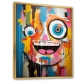 thumbnail image 2 of Designart "Modern Robot Pop Art wall art V" Modern Floater Framed Canvas Print, 2 of 7