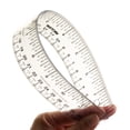 Victor Easy Read 12-Inch Flexible Clear Plastic Ruler, 1/16 Inch ...
