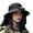 Black, variant on Solar Fan Wide Brim Sun Hat with Detachable Face Neck Flap, Solar Powered Ventilated Outdoor UV Protection Bucket Hat for Gardening Fishing Hiking Farming