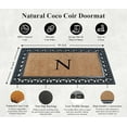 thumbnail image 3 of A1HC 30"x48" Natural Coir & Rubber Paisley Monogrammed Door Mat, Heavy-Duty, Low-Profile, Anti-Shed Outdoor Entrance Mat, 3 of 7
