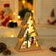 thumbnail image 2 of Noche De Madera Forma De Árbol De Navidad Adornos De Escritorio Luminosos Decoraciones De Navidad Led Minnieouse HA043957-02, 2 of 6