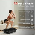 thumbnail image 4 of UPGO Vibration Plate Exercise Machine, Power Waver Vibration Plate Platform For Lymphatic Drainage Whole Body Vibration Plate Machine Helps Weight Loss Shaping Toning & Wellness Home Gyms Workout, 4 of 9