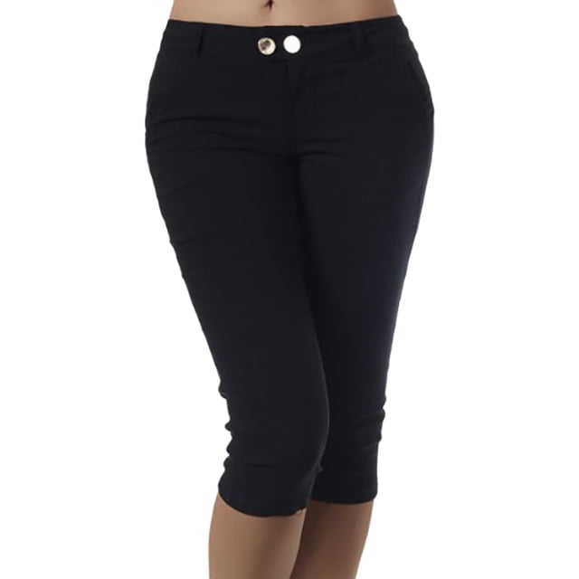 Pantalones cortos cargo con múltiples bolsillos para mujer: cordón, poliéster, deportivos informales, largo medio.