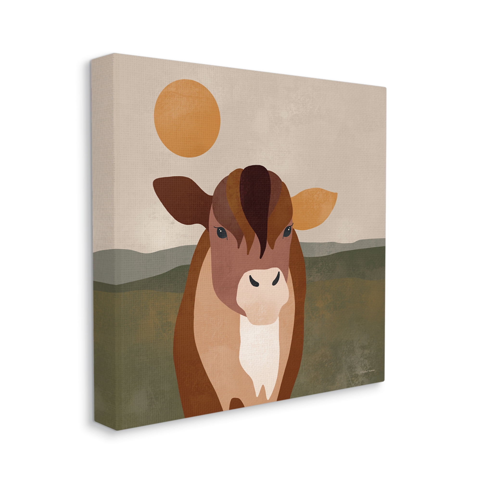 Stupell Industries Modern Farm Animal Animals & Insects Painting Gallery Wrapped Canvas Art Print Wall Art, 36 x 36