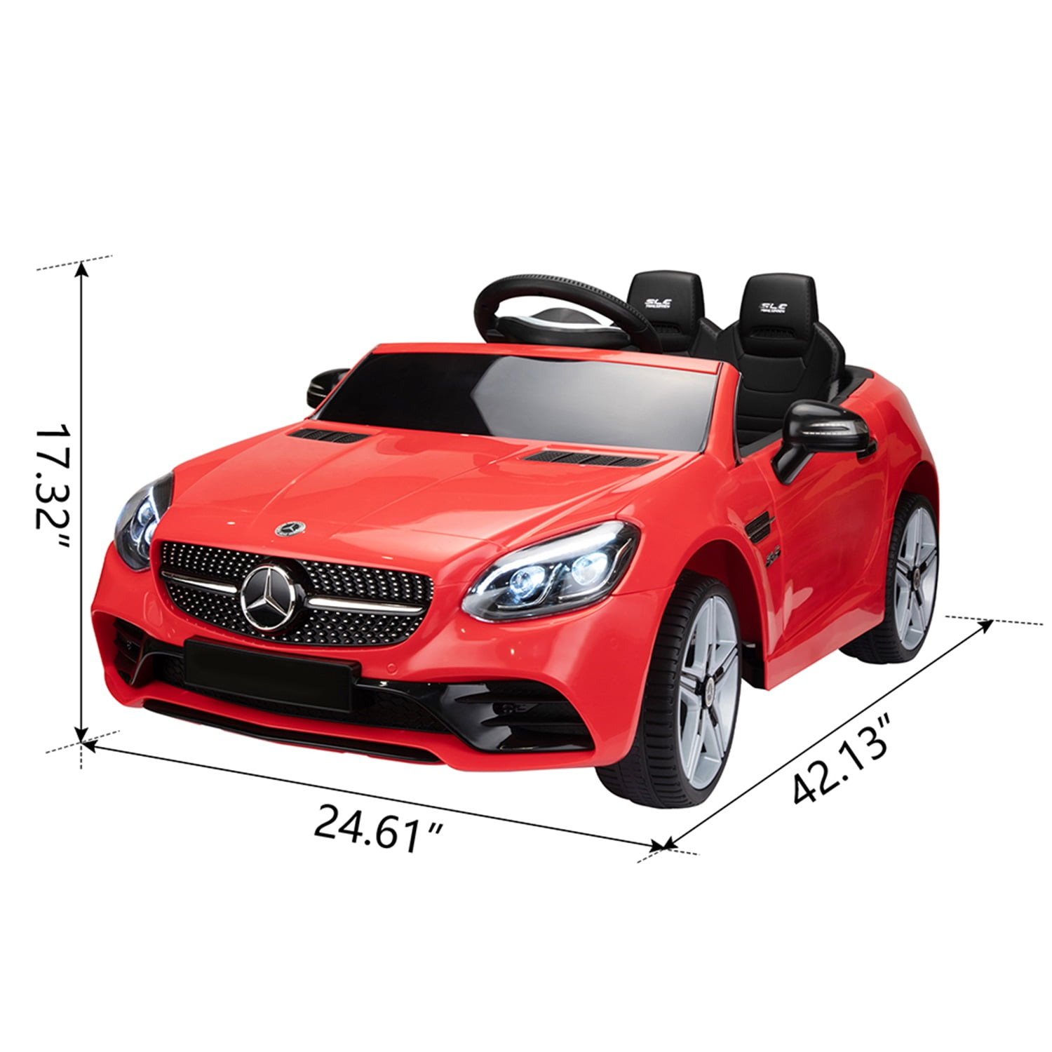 CIPACHO 12V Electric Battery Powered Ride On Car for Kids, Electric Vehicles for Boys Girls, with Remote Control MP3 LED Lights, Red CIPACHO 12V Electric Battery Powered Ride On Car for Kids, Electric Vehicles for Boys Girls, with Remote Control MP3 LED Lights, Red