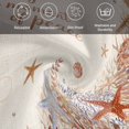thumbnail image 6 of Brown Red Starfish Coastal Cloth Napkins, Nautical Coral Ocean Summer Washable and Reusable Dinner Napkins Set of 6, Table Napkin for Kitchen Party Birthday Wedding Hotel Housewarming 20"x20", 6 of 9