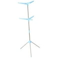 thumbnail image 4 of Percha de almacenamiento de prendas de secado para ropa de trípode, estante de toallas de secado de lavado de lavado plegable para ropa interior de Azul 2 capa, 4 of 8