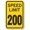 TW200, variant on BTFSigns 8" x 12" Speed Limit 200 Aluminum Sign - Retro Yellow Black Road Metal Sign Funny Garage Man Cave Decor