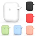 thumbnail image 1 of Gwong Electrónica Funda protectora de la caja del auricular compatible con Bluetooth a prueba de choques de silicona para Airpods 1 2, 1 of 7