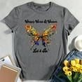 thumbnail image 1 of Women Butterfly Whisper Words Of Wisdom Let It Be T-Shirt-Rose Gold-XXL, 1 of 5
