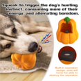thumbnail image 3 of Juguete para perros TLKNG Pumpkin Squeaky para masticadores grandes y agresivos, 3 of 6