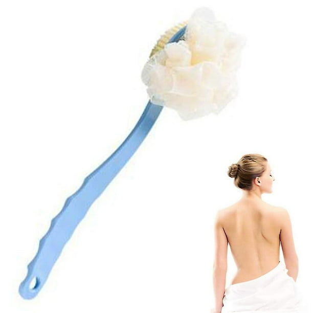 Cepillo de baño, cepillo para el cuerpo de ducha con cerdas y lufa, para hombres y mujeres