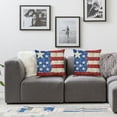 thumbnail image 3 of JRXY 4th of July Patriotic Faith Family Freedom Decorative Throw Pillow Covers Set of 2, American USA Stars Stripes Cushion Case Decor, Independence Memorial Day Vintage Home Sofa Decoration 20x20in, 3 of 6