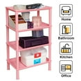 DVHOK 4Tier Plastic Storage Rack for Kitchen,Laundry Room,Bathroom