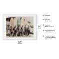 thumbnail image 2 of Hawaiian Duke Kahanamoku & Brothers Surfboards Waikiki Hawaii - Vintage Hand Colored Photograph by Tai Sing Loo c.1928 - Japanese Unryu Rice Paper Art Print 24 x 32 in, 2 of 4