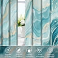 thumbnail image 6 of Dashan Teal Marble Blackout Curtains for Bedroom Living Room Decor Grommet Window Drapes 42x63 Inch,2 Panels, 6 of 7