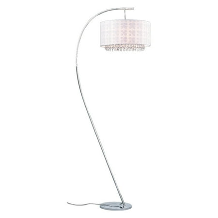 48 Inch Arch - Dorita White Fabric 49-inch 1-light Arched Floor Lamp
