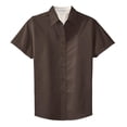 thumbnail image 5 of Port Authority Ladies Short Sleeve Easy Care Shirt-3XL (Coffee Bean/Light Stone), 5 of 6