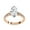 Rose Gold, variant on Solitaire Engagement Rings for Women Center 12X6MM Marquise and Round Lab Created Moissanite Ring Jewelry Gift for Her In 14K Yellow Gold Over Sterling Silver Size 9.5