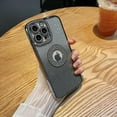 thumbnail image 2 of Compatible with iPhone 12 Glitter Case,Luxury Cute Sparkle Diamond Design with Bling Camera Protection Plating Logo View,Aesthetic Shockproof Bumper for Women Girls Phone Cover-Silver, 2 of 12