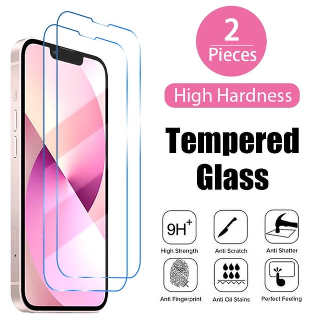 2 uds vidrio templado para iPhone 11 12 13 14 Pro XR X XS Max Protector de pantalla para iPhone 14 12 Pro Max Mini 7 8 6 6S Plus SE Glass