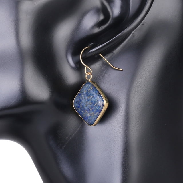 Earrings for Women Gold Color Hook Dangle Eardrop Quartz Geometric Earring