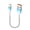 0.25m Straight USB, variant on YIGSECU USB Type C Charging Cable Short Design Reinforced Nylon Braided Cord Fast Charging For Multiple Devices Use