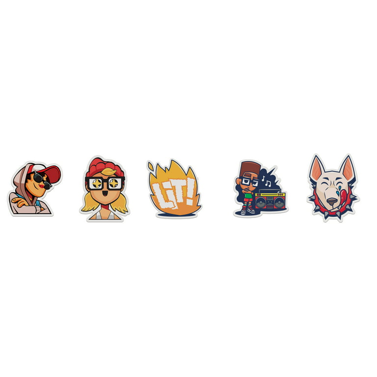 New Subway Surfers Collectible 2 Mini Figures Skating Jake With Lit  Sticker